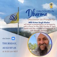 SDI Dialogues in Dharma Discussion on Prosperity with Kirtan Singh